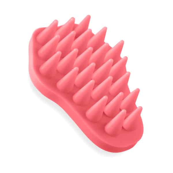 cat brush in pink hair magnet
